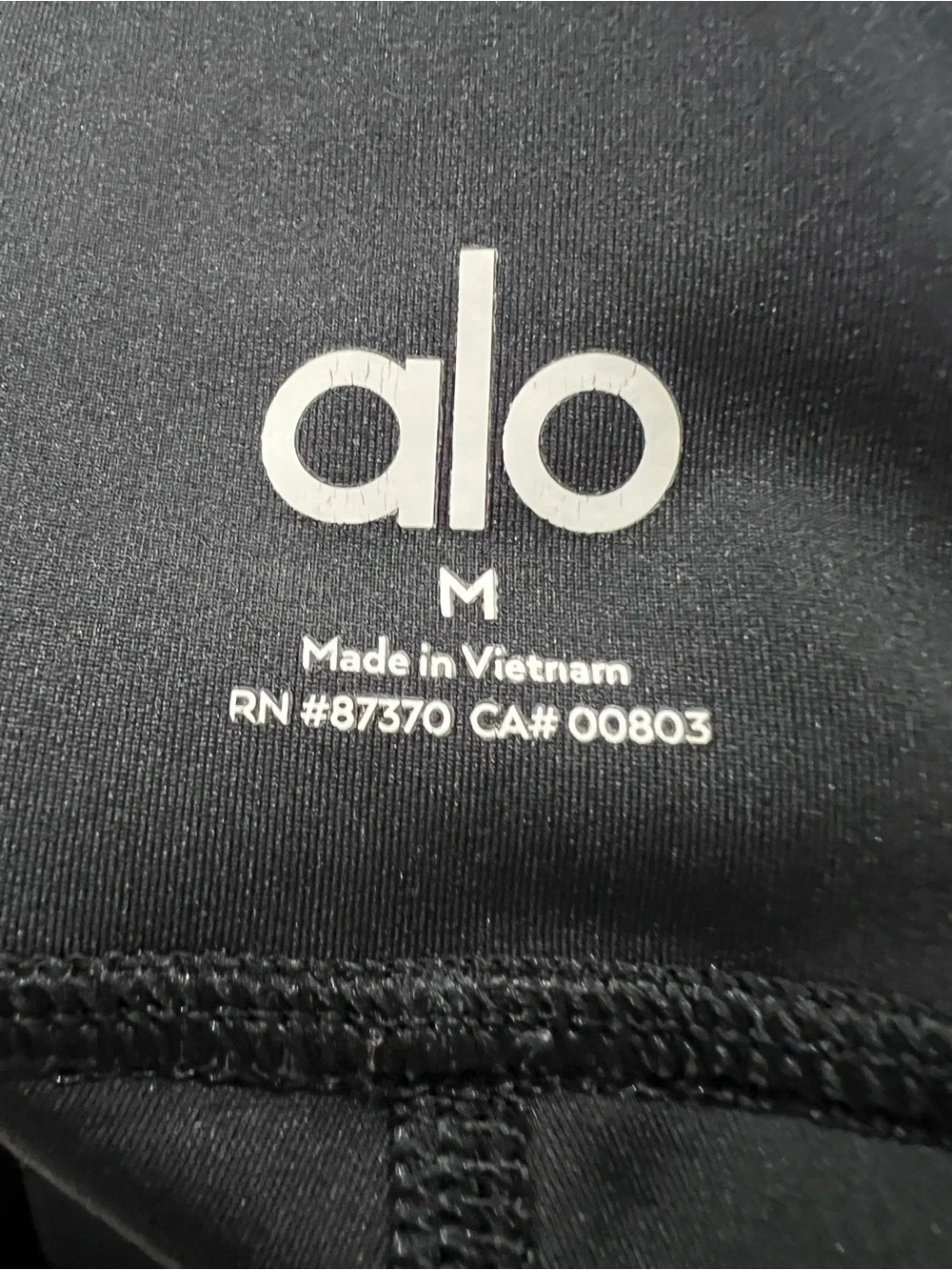 Alo Yoga High Waist Airlift Leggings Black Size Medium